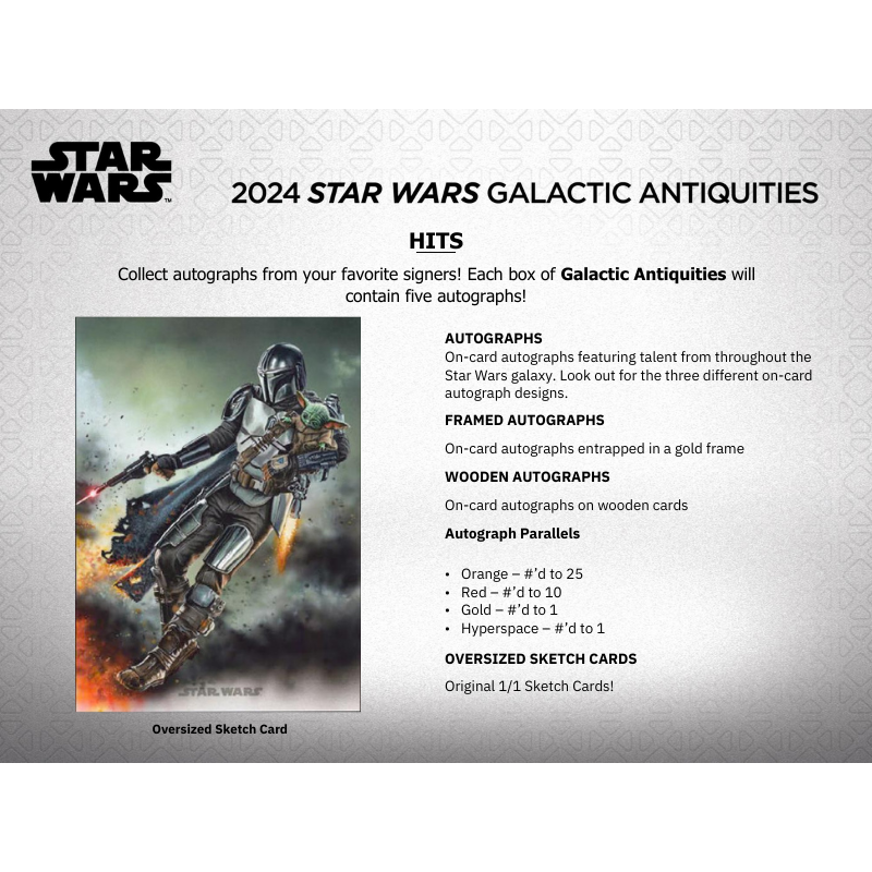 2024 Topps Star Wars Galactic Antiquities Hobby Case