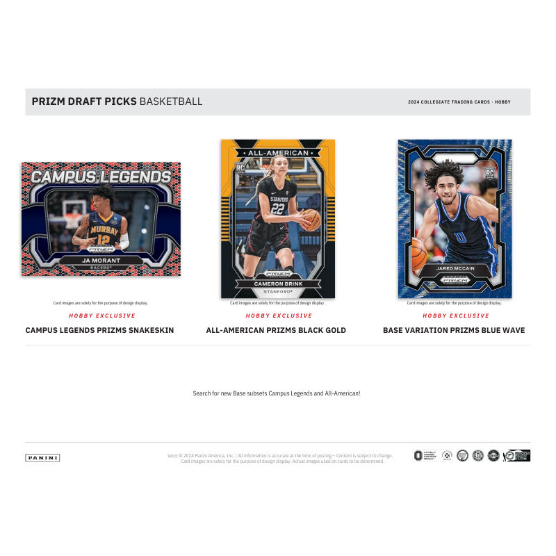 2024/25 Panini Prizm Draft Picks Collegiate Basketball Hobby Box