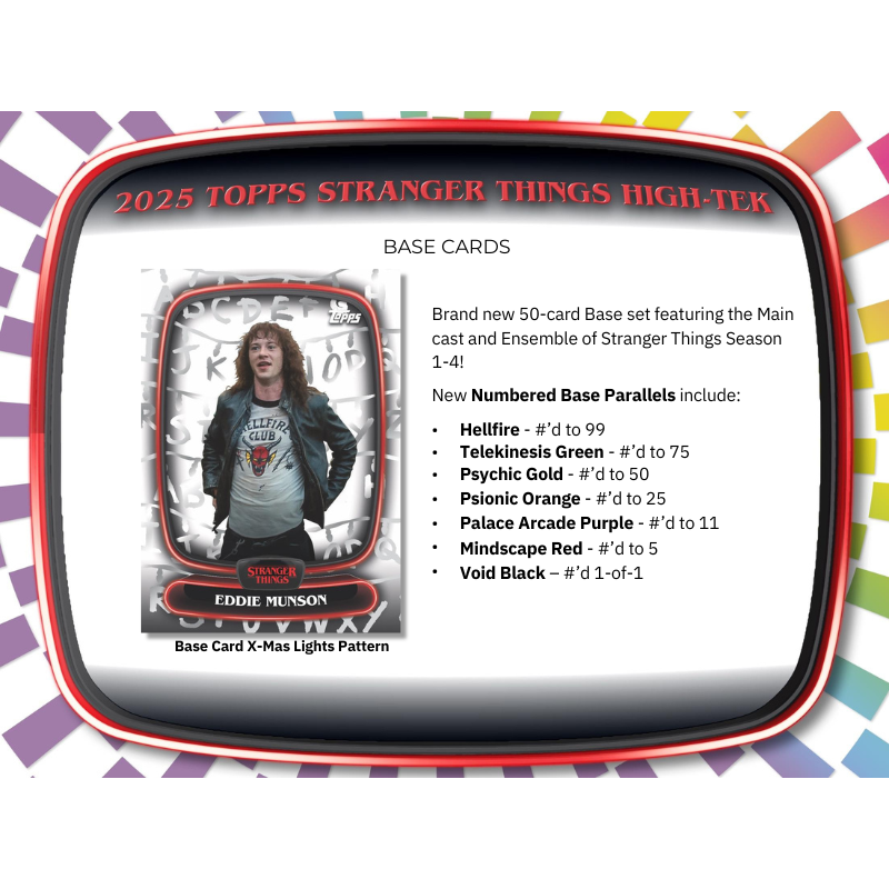 2025 Topps Stranger Things High-Tek Hobby Box