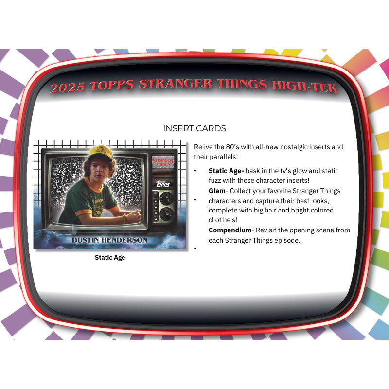 2025 Topps Stranger Things High-Tek Hobby Box