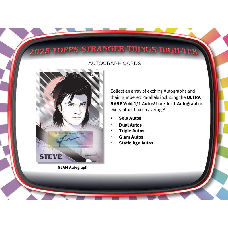 2025 Topps Stranger Things High-Tek Hobby Box